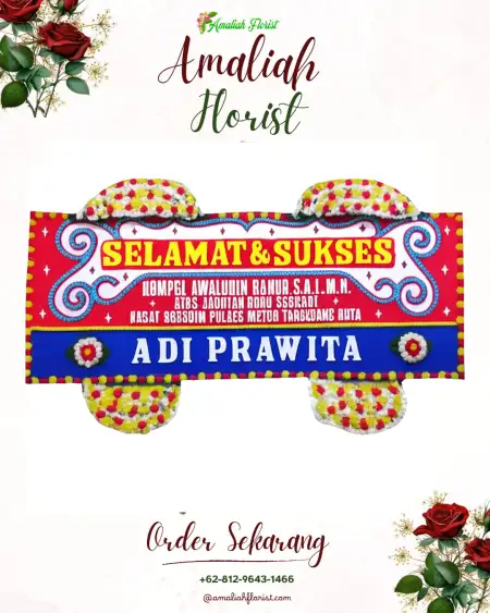 Papan Bunga Ucapan Selamat Pucangsongo